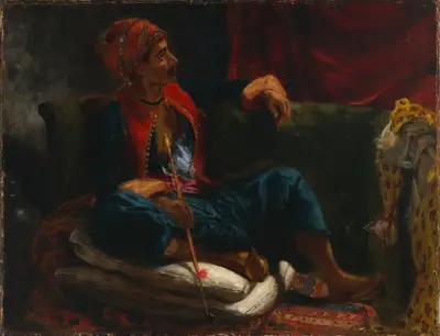 The Smoker av Eugène Delacroix