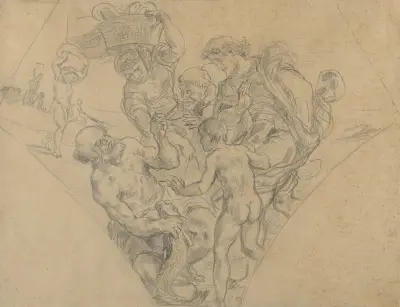 The Tribute Money av Eugène Delacroix