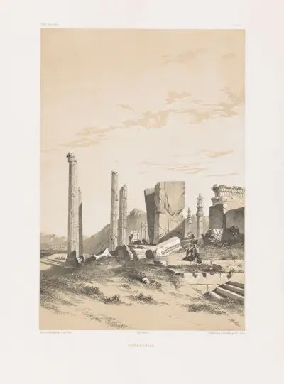 Persépolis., 1843 – nr 2 av Eugène Flandin