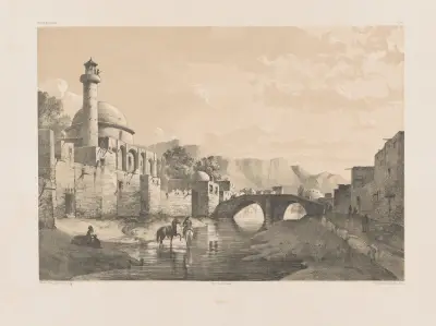 Tabriz av Eugène Flandin