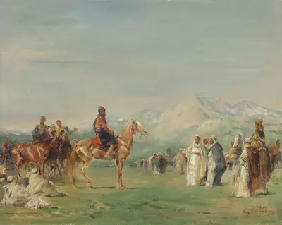 Arabský tábor v Atlasu, Eugène Fromentin