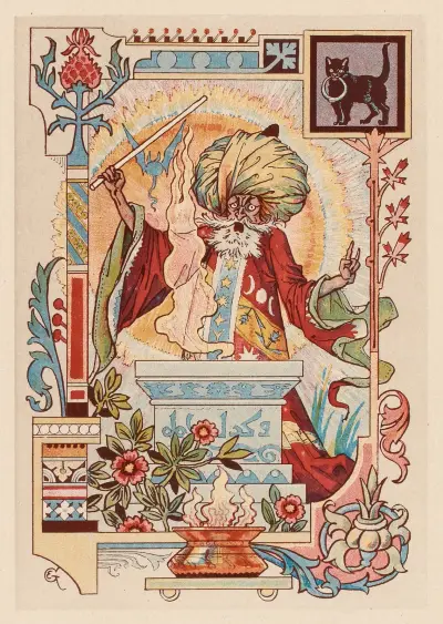 Orientisk trollkarl av Eugène Grasset