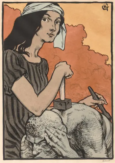 Sculptress av Eugène Grasset
