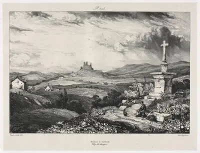 Château de Larderole av Eugène Isabey