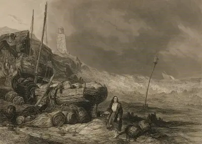 Der Meeresstrand av Eugène Isabey
