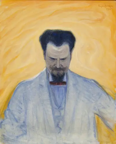 Porträtt av Ernest Thiel av Eugène Jansson