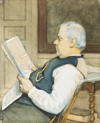 Porträt des Vaters des Künstlers von Eugène Jansson