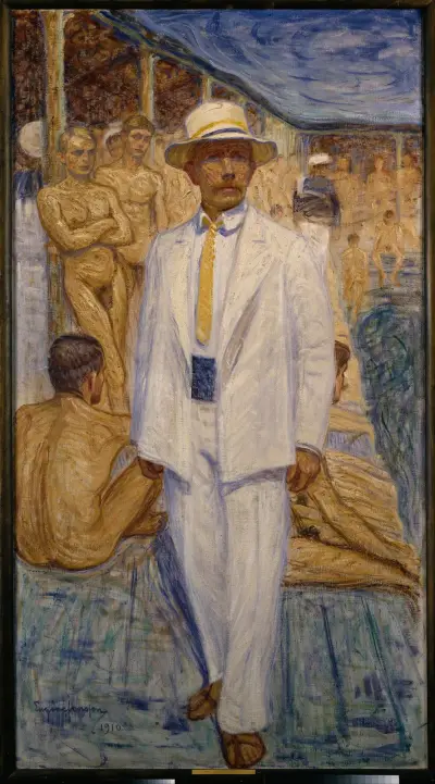 Självporträtt av Eugène Jansson