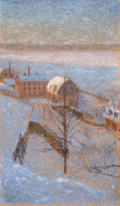 Wintermotiv, Stockholm von Eugène Jansson