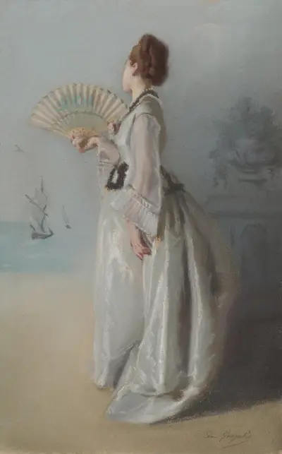 Lady with a Fan av Eva Gonzalès