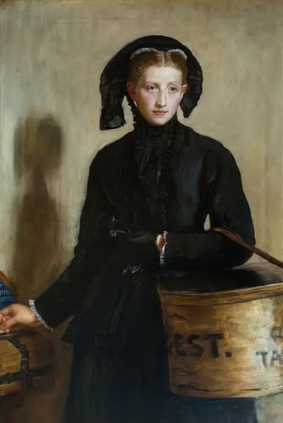 A Widow’s Mite av Sir John Everett Millais