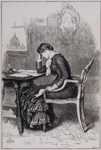 Kept in the Dark – When the Letter was completed she found it to be one which she could not send av Sir John Everett Millais