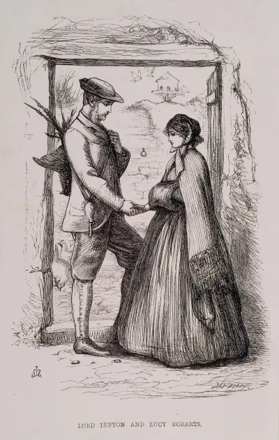 Lord Lufton and Lucy Robarts av Sir John Everett Millais