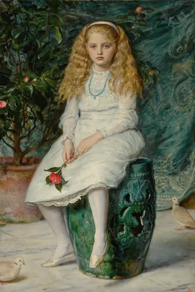 Nina, Daughter Of Frederick Lehmann, Esq. av Sir John Everett Millais