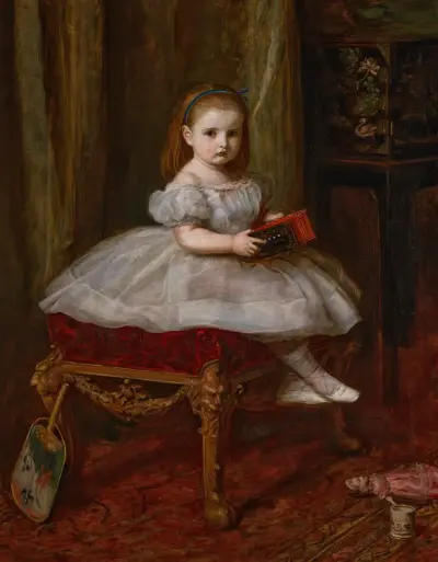 Portrait of Miss Davison av Sir John Everett Millais
