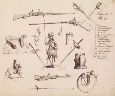 Sketches of Armour – Study for Charles I av Sir John Everett Millais