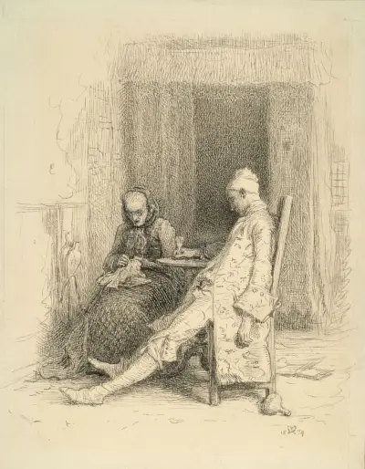 Thackeray’s Barry Lyndon – The Last Days of Barry Lyndon av Sir John Everett Millais