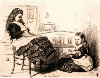 The Baby-House av Sir John Everett Millais