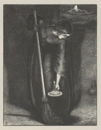 The Lost Piece of Silver av Sir John Everett Millais