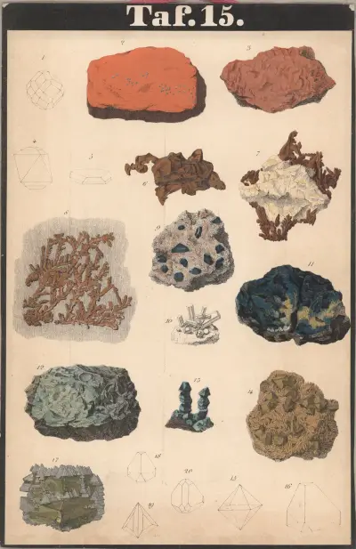 Schreiber’s Minerals Pl.15 av J.F. Schreiber