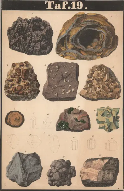 Schreibers mineraler pl. 19 av J.F. Schreiber