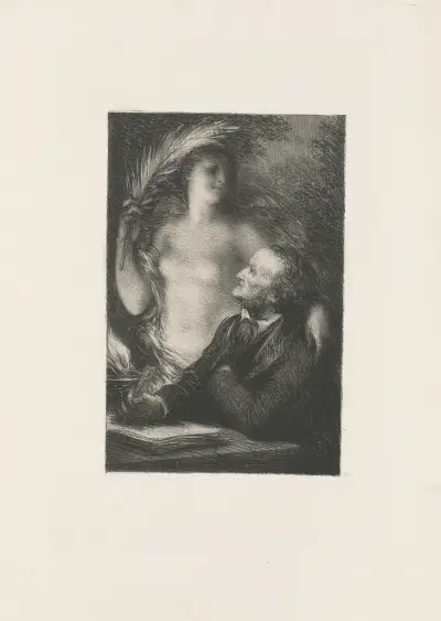 La muse av Henri Fantin-Latour