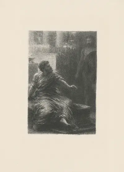 La prise de Troie. Acte III. Apparition d’Hector av Henri Fantin-Latour