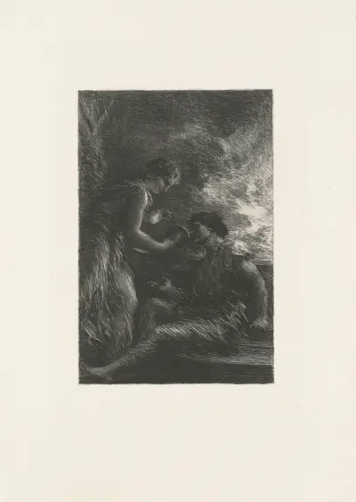 La Valkyrie. Acte 1re. Sieglinde et Siegmund av Henri Fantin-Latour