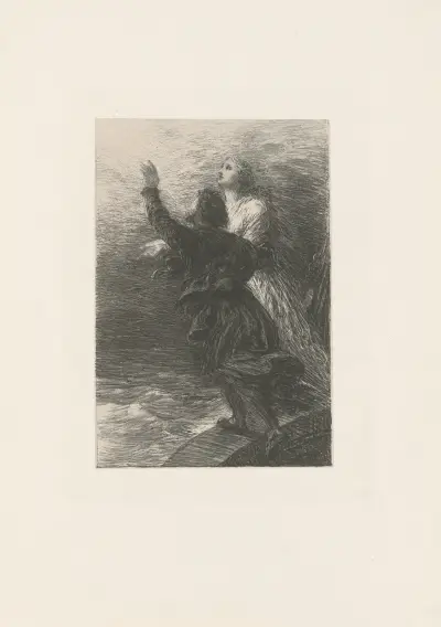 Le Vaisseau-Fantôme. Acte III av Henri Fantin-Latour