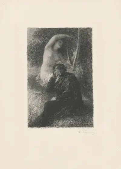 Lelio. La harpe éolienne av Henri Fantin-Latour
