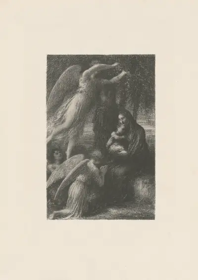 L’Enfance du Christ. Le repos de la Sainte Famille av Henri Fantin-Latour