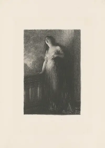 Roméo et Juliette. Confidence à la nuit av Henri Fantin-Latour