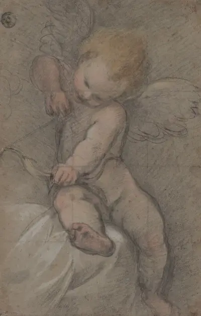Cupid Drawing His Bow av Federico Barocci