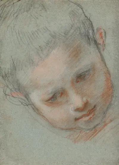 Head of a Boy av Federico Barocci