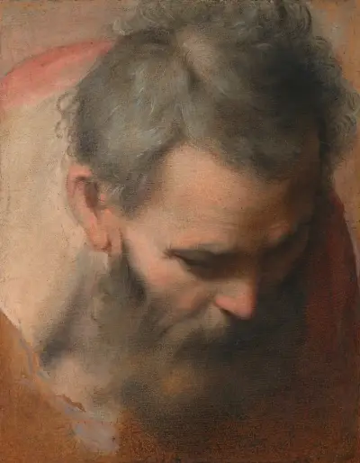 Head of Saint Joseph av Federico Barocci