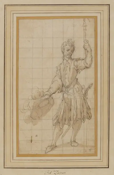 En schweizergardist av Federico Zuccaro