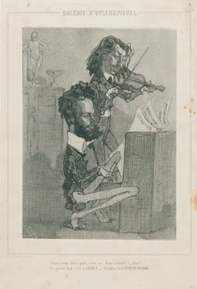Assen en Wieniawski av Félicien Rops