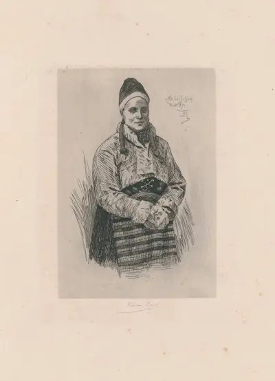 Au lac Siljan (Dalécarlienne) av Félicien Rops