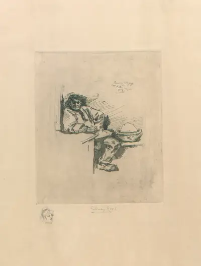 Boter in Isigny av Félicien Rops