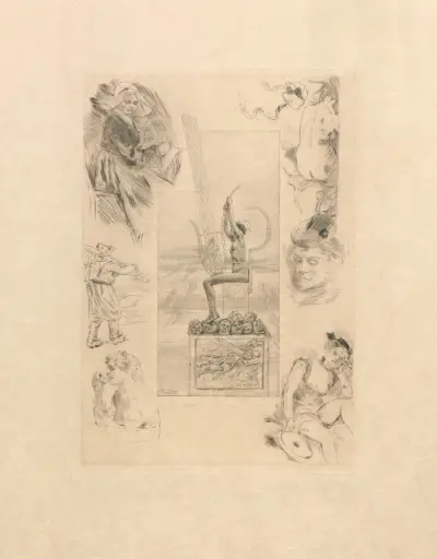 Die große Leier, 1899 – Nr. 2 von Félicien Rops