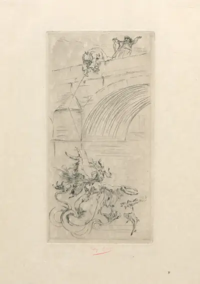 Sirenerna vid Pont Royal av Félicien Rops
