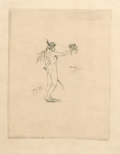 De voltrekking van het vonnis av Félicien Rops