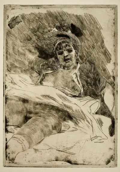Beklagansvärd attityd av Félicien Rops