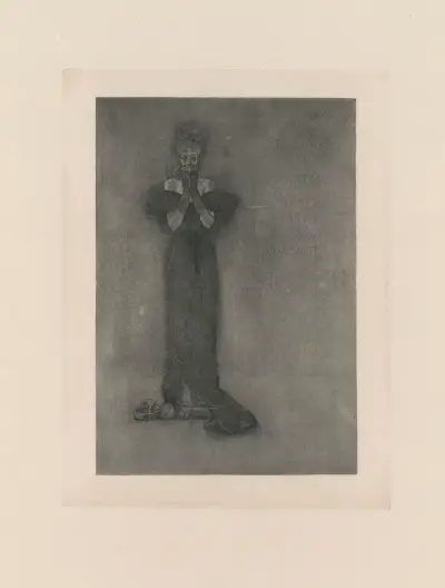 Die Kehrseite der Karten einer Whistpartie von Félicien Rops