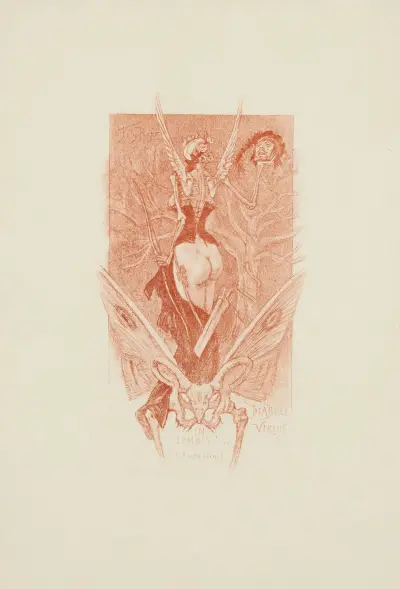 Diaboli Virtus in Lombis av Félicien Rops