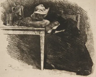 Söndag! – Flamländsk grisbild av Félicien Rops