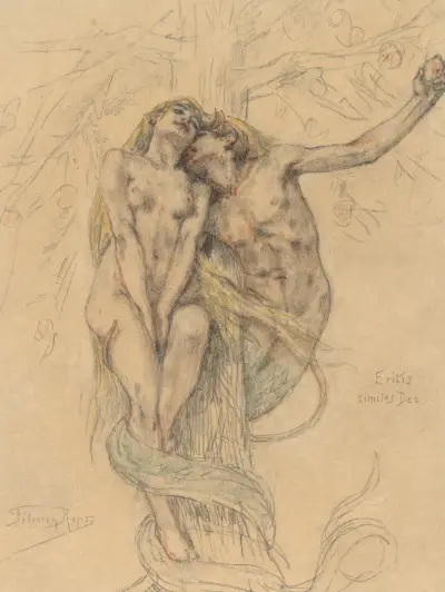 Eritis similes Deo av Félicien Rops