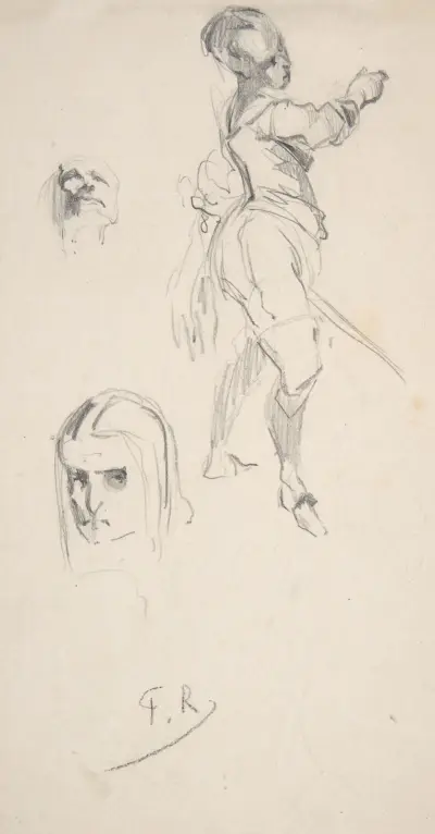 Figurstudie av Félicien Rops