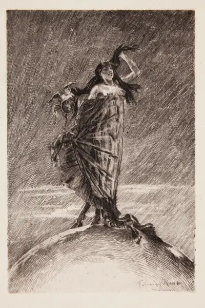 Die Frau und der Wahnsinn, die die Welt beherrschen II von Félicien Rops