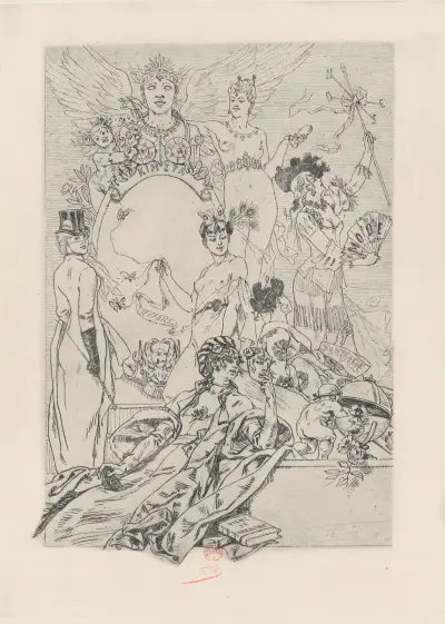 La vie élégante av Félicien Rops